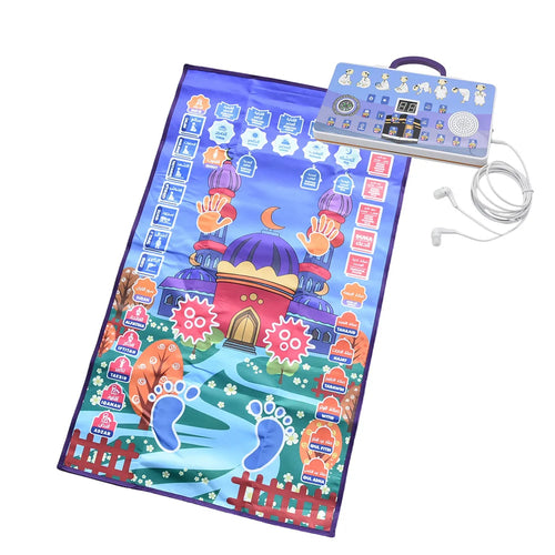 Interactivetalking Prayer Mat Educational Rug Salah Muslim Kids Gift Islam Electronic Worship Blanket Compass Islamic Carpet